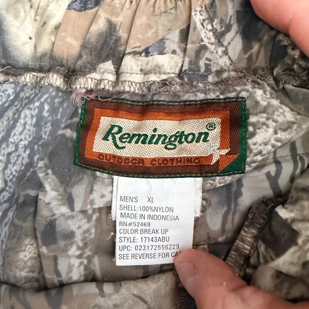 Remington Cargo Shorts Mens XL Brown Mossy Oak Break Up Camo Nylon Belted read - Picture 5 of 5